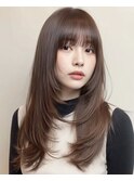 ココアベージュ/オリーブグレー/小顔/黒髪[立川/髪質改善]