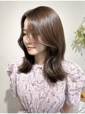 ブリーチありミルクティーブラウン