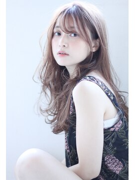 マリアバイアフロート(Maria by AFLOAT) フリンジバングのルーズパーマで大人スポンテニアス