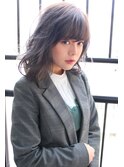 ざっくりボブ　デザインカラー　イルミナカラー