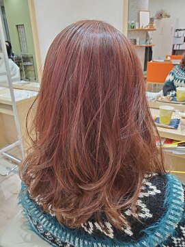ヘアーズ 本店(HAIRZ) 《一原》エモいピンクミディ