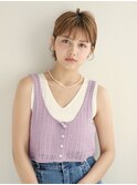 ボブ/カーキグレージュ/マッシュショート/大人かわいい[新宿駅]