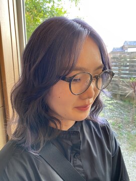 フォレスト ヒル Forest Hill by Genitore 透け感 寒色 ラベンダー×シルバー