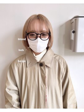 クオン 今泉(quon) 【MASAKI】guest snap-blond bob-
