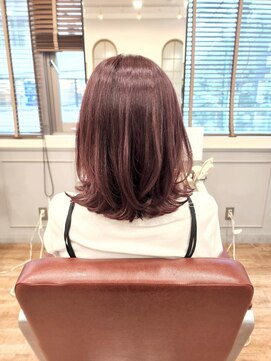 グランシュ 青葉台店(GranCieux) ベリーピンク×外はねボブ☆