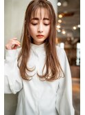 大人可愛い前髪/ミディアム/ボブ/20代30代/原宿/表参道