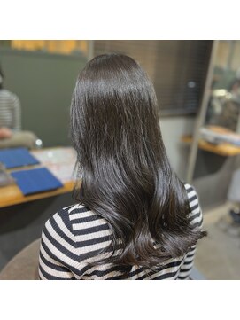 メゾン(Maison) ブリーチ無し透明感グレージュ暗めカラー栄/矢場町