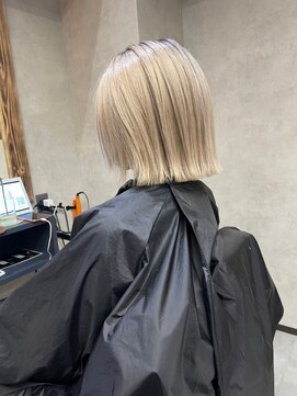 サニー 渋谷(SUNNY) バレイヤージュショコラアッシュハイライトグレージュカラー