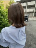 外ハネミディアム×オリーブベージュ【郡山】【奈良】