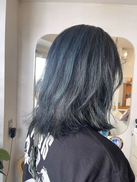 シェノン(CHAINON) メンズダブルカラーブルージュミディアムヘア30代40代梅ヶ丘