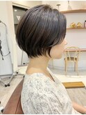 簡単にセットができるショートボブ