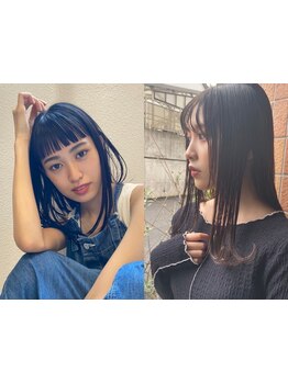 【カット+カラー+高濃度炭酸泉￥8800】真っすぐすぎない、柔らか質感♪[ショート/カット/ボブ/新小岩]