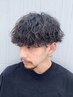 メンズカット+波巻きスパイラルパーマ￥15000#渋谷#波巻きパーマ#ウルフカット