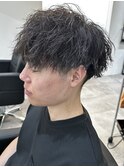 メンズマッシュパーマニュアンスパーマスパイラルパーマ刈り上げ