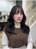 ミディアムレイヤー 顔周りカット レイヤーカット 韓国カット