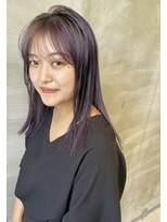 イル(ill)&nbsp;バイオレット　パープル　ブリーチカラー　透明感