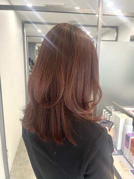 フェイス 札幌麻生店(face) 【iNOAカラー】くびれミディアム×イノアピンク