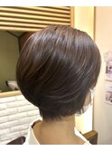 大人ミニボブ／ショートボブ40代50代60代