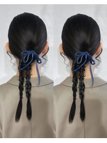 ヘアセット専門店 ナゴミ 渋谷店(nagomi)&nbsp;編み下ろしローポニー