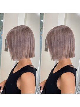 ループ(LOOP) ミニボブ×ホワイトグレージュ