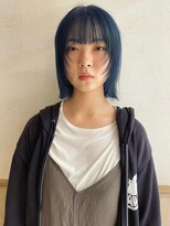 パーク(PAAQ) 【haru】骨格に合う顔まわりカット×ハイトーンブルー