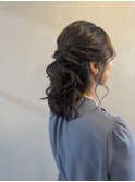 パーティスタイル/ヘアセット/オリーブグレージュ/ヘアアレンジ