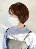 ショート美髪顔周りレイヤーグレージュくびれヘア_ba372501