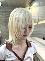 ヲタク(wotaku.) ホワイトブロンド抜きっぱなしブロンドホワイトブリーチウルフ