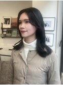 札幌レイヤー 暗髪レイヤーミディアム