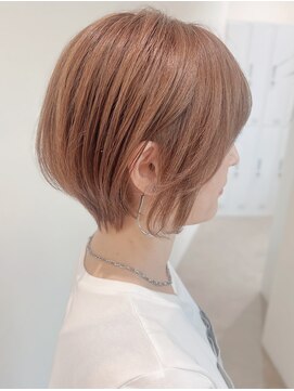 セイドット リー(Say. Ree) Say.丸みショートレイヤーシルキーベージュミルクティーベージュ