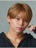 マッシュ/メンズ/ハイトーン/ダブルカラー/ブリーチ/眉毛