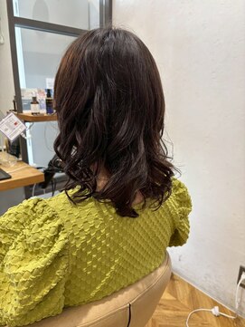 ヘア ルーナ バイ アプリーレ(hair lune by Aprire) ゆるふわウェーブ巻き大人可愛い透明感ココアグレージュ艶カラー