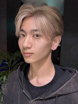 サンクマーケット 渋谷(cinq MARKET)&nbsp;ヘーゼルベージュミルクティーアッシュベージュメンズヘア韓国