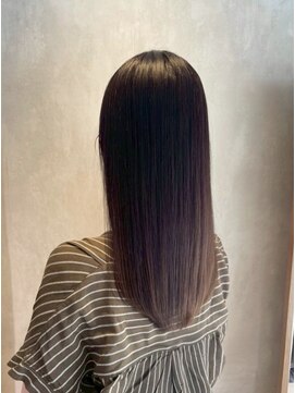 髪質改善/顔周りレイヤーカット/グレージュ[千葉/千葉駅]