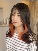ママのインナーカラー
