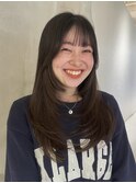 顔まわりカット/切りっぱなし/ミディアム/切りっぱなし／ボブ