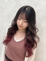 アロン(ALLON)&nbsp;深みのあるワインレッド×エンドカラー