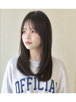 マテリカ 西神伊川谷店(Materica)の写真/レイヤーカットと前髪カットで小顔に!レイヤー&前髪カットと髪質改善で理想のスタイルを叶えるサロン☆