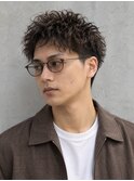 ツイストパーマ×ツーブロック×黒髪