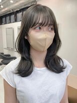 テンダー 川崎(TENDER) ba763_アッシュグレージュブリーチなし艶髪レイヤーシアーバング