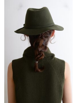 アダムスブォーノ(adamsbuono) 【adamsbuono】ハット×編み込みアレンジ　ケイタ