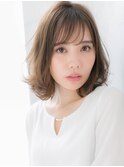 *LOREN*ヘルシーレイヤー無造作カール小顔シースルーバング