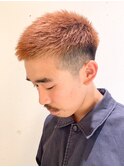 ナチュラルフェード金髪ボウズ