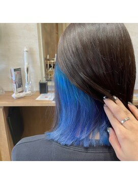 パームパム 熊谷店(Perm Pam) インナーカラー/ブルー