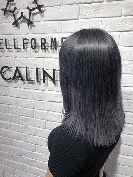 ヘア スパ ビューティー エールフォルム(HAIR SPA BEAUTY YELLFORME) グラデーションデザイン×グレージュラベンダー