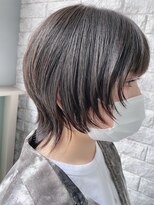 リアイス(Re:ICE) ミニウルフ/くすみブルー/流れるレイヤー/インナーハイライト