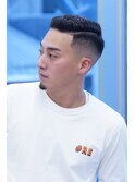 サイドパート　スキンフェードカット　メンズ　クラシックQQ