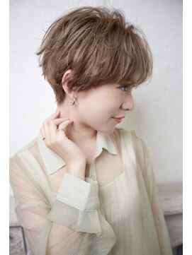 クレドガーデン 綾瀬店(CRED GARDEN) 大人可愛い20代30代40代黒髪前下がりショートボブ丸みショート