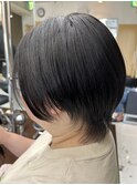 アッシュブラックカラー・カット