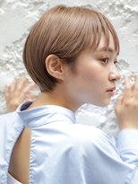 カライング(ing) 大人可愛い20代30代40代黒髪前下がりひし形小顔ボブ丸みショート